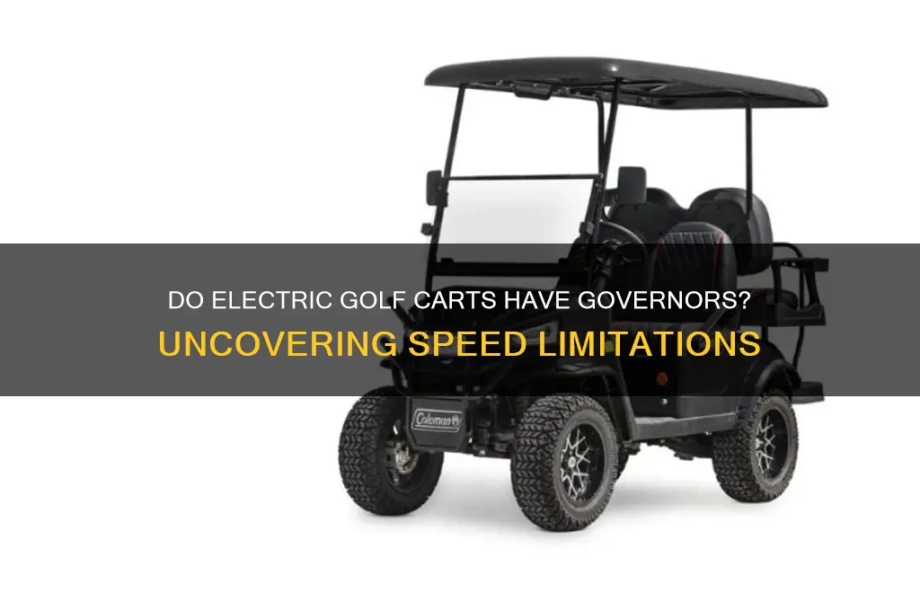 do electric golf carts have governors