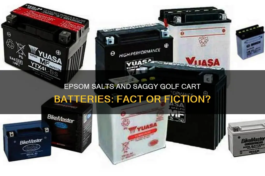do epsom salts really cure a saggy golf cart battery