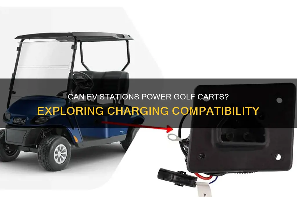 do ev stations work for golf carts