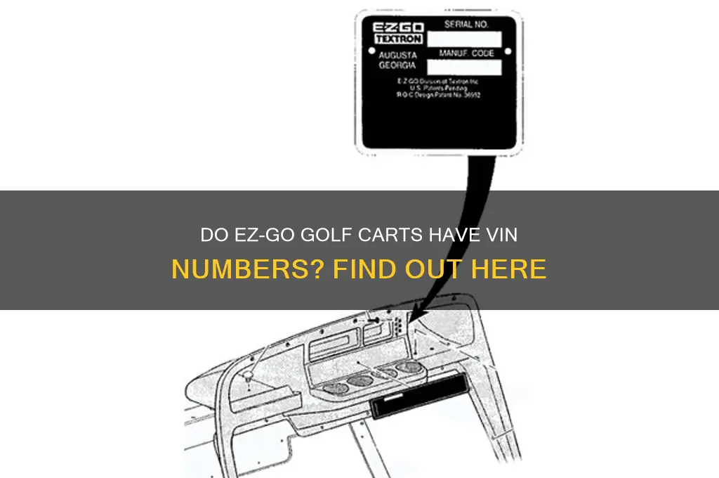 do ez go golf carts have vin numbers