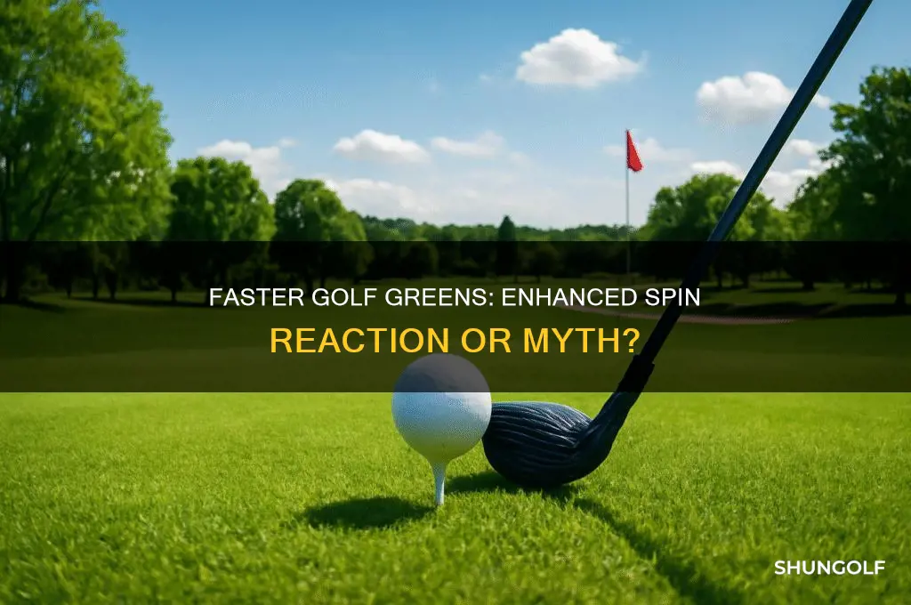 do faster greens in golf react to spin better