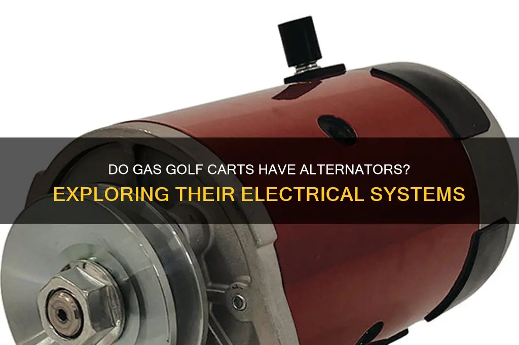 do gas golf carts have alternators