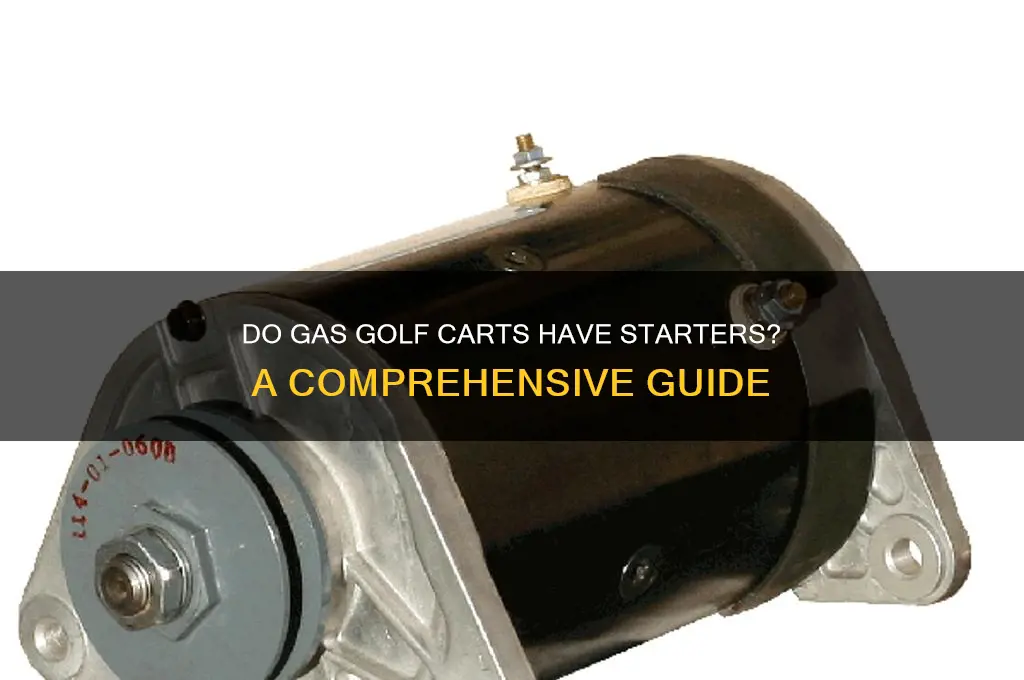 do gas golf carts have starters
