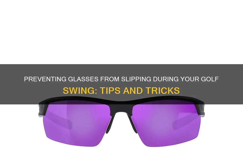 do glasses fall off when playing golf