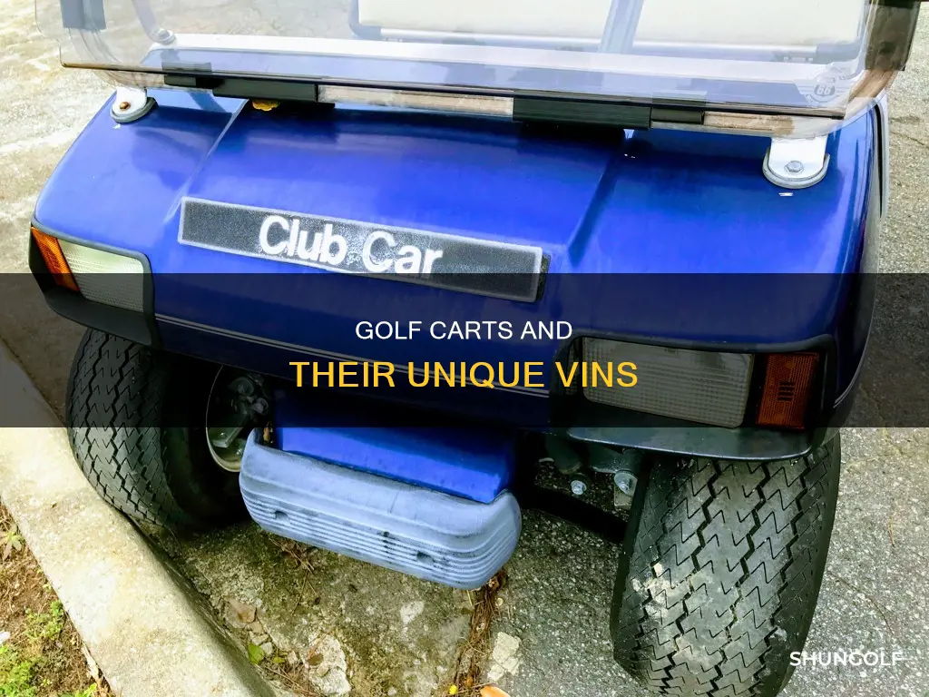 do golf cars have vin numbers