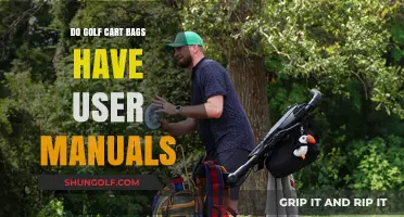 Do Golf Cart Bags Come with User Manuals? A Guide