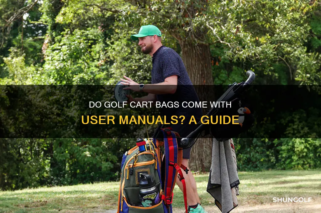 do golf cart bags have user manuals