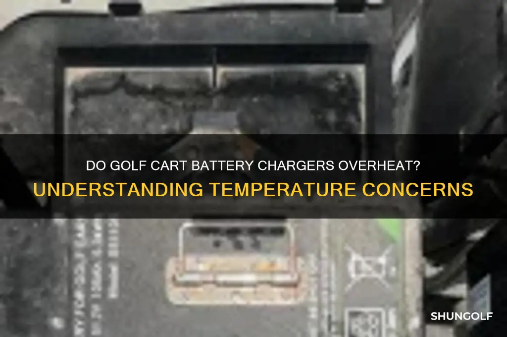 do golf cart battery chargers get hot