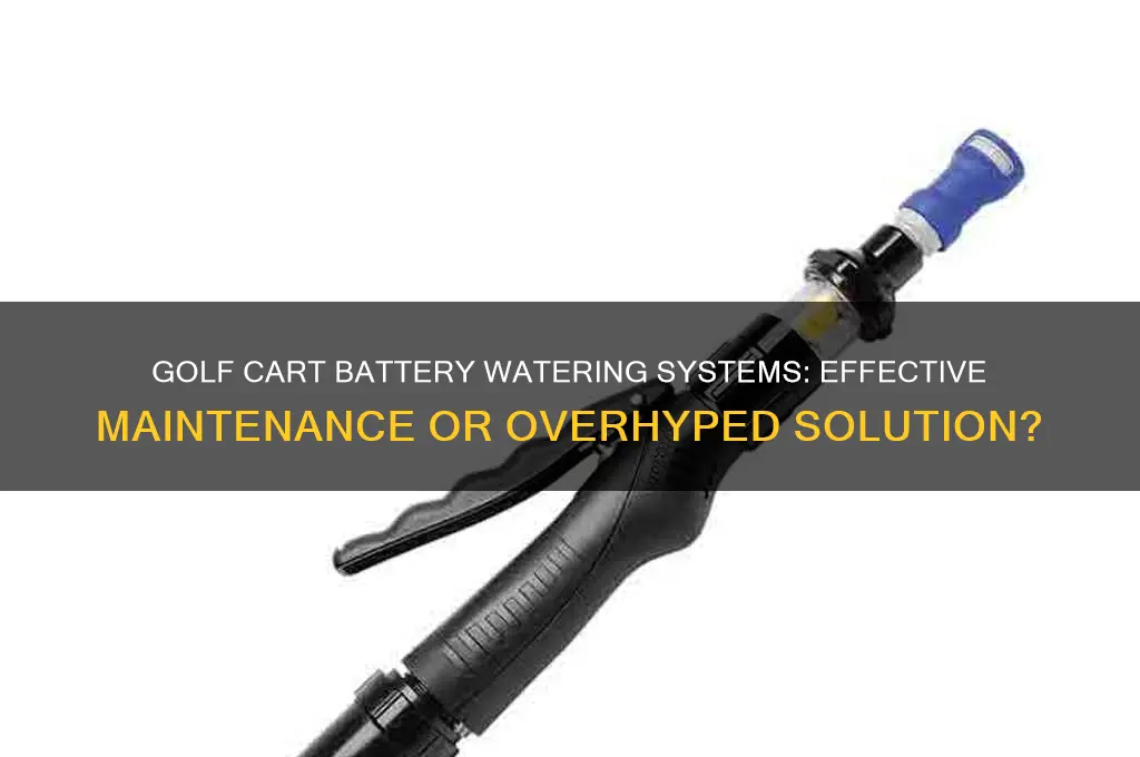do golf cart battery watering systems work