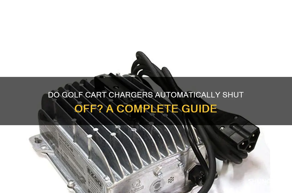 do golf cart chargers turn off automatically