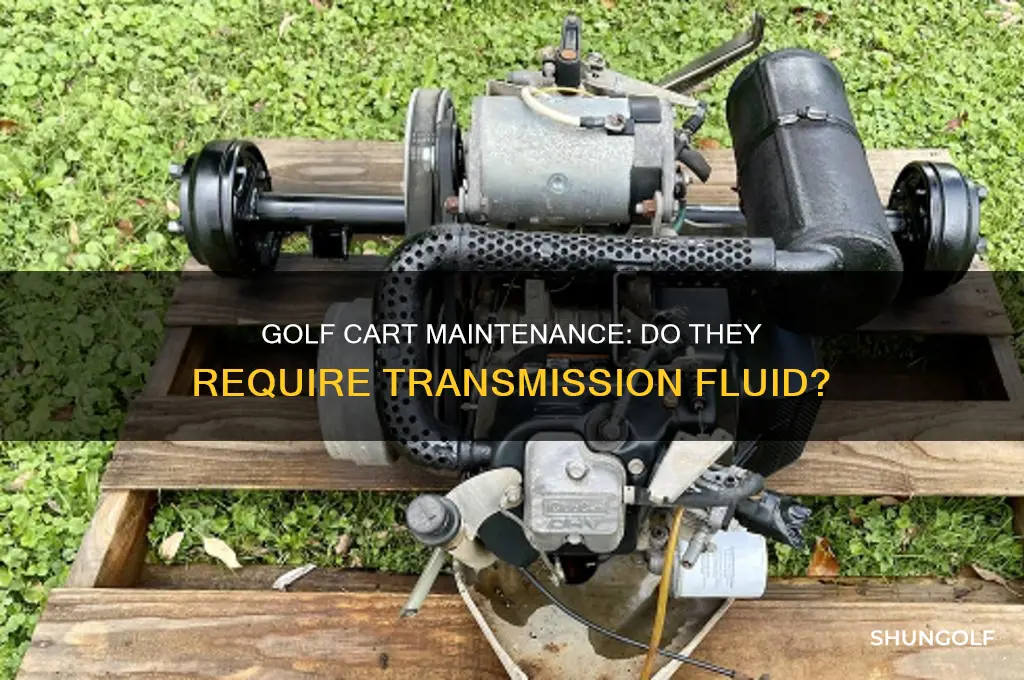 do golf cart take transmission fluid