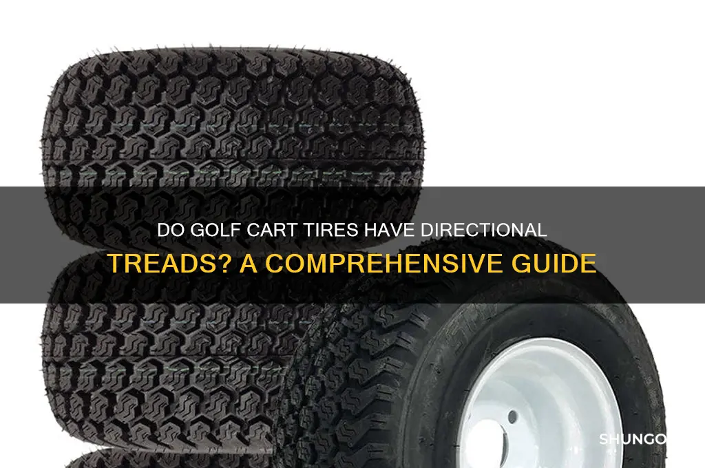do golf cart tires have directional treads