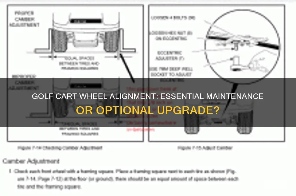do golf cart wheels need to be aligned