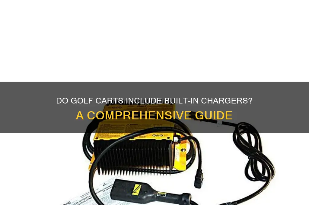 do golf carts come with internal chargers