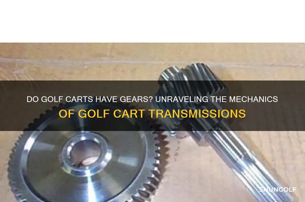 do golf carts have gears