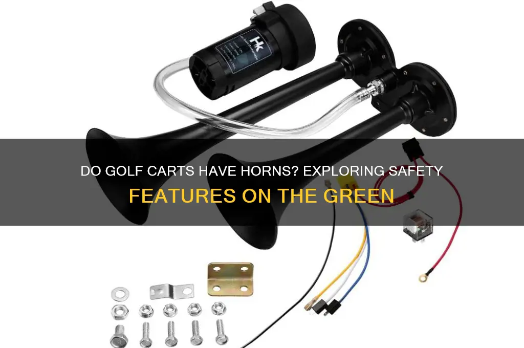 do golf carts have horns