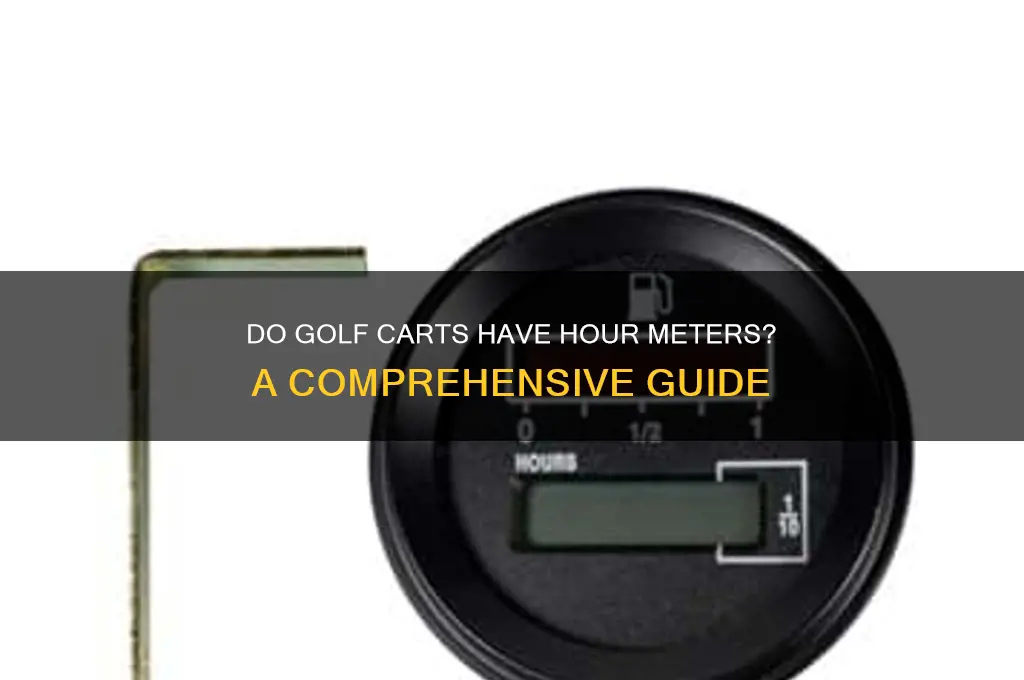do golf carts have hour meters