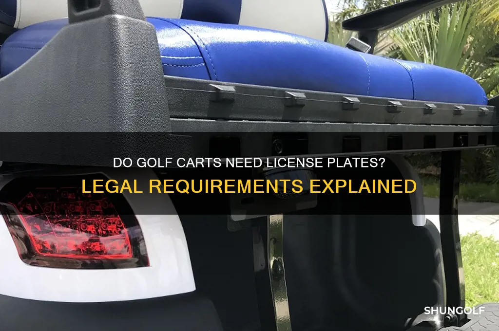 do golf carts have license plates