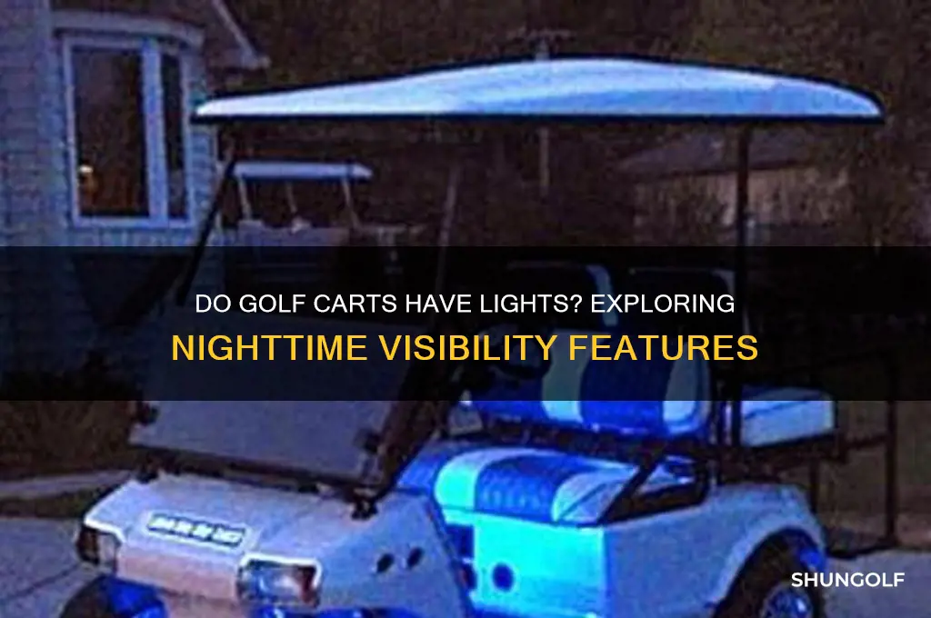do golf carts have lights