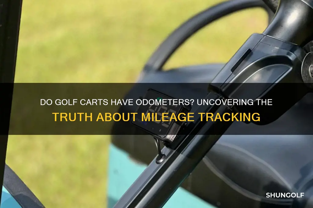 do golf carts have odometers