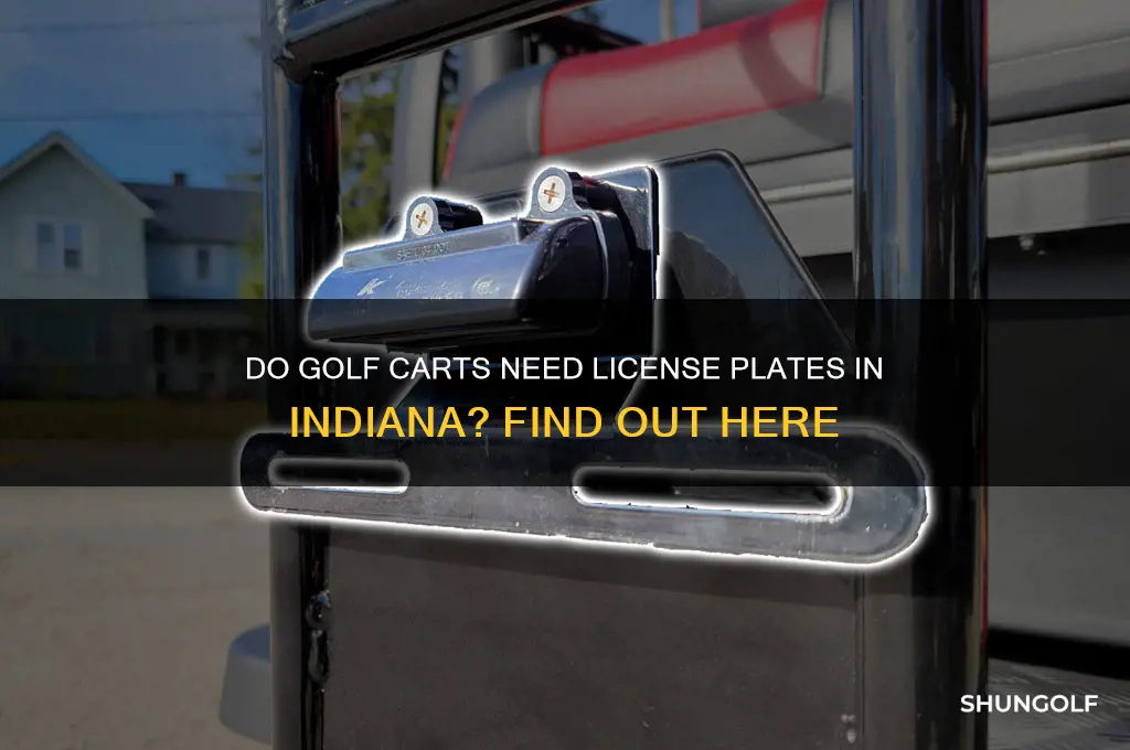 do golf carts have plates in indiana