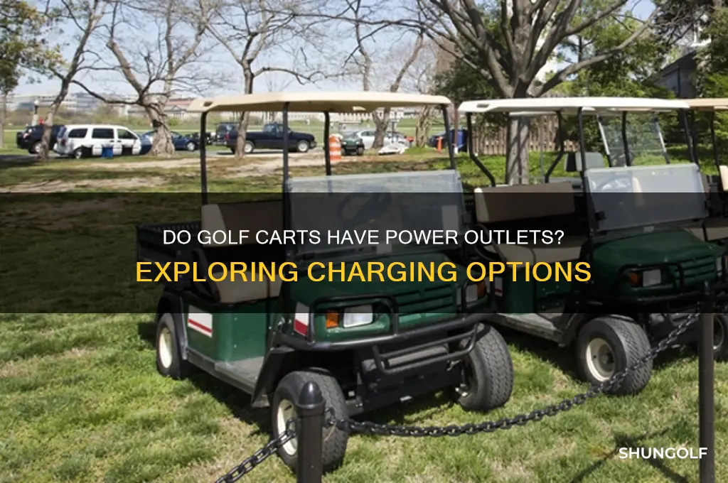 do golf carts have power outlets