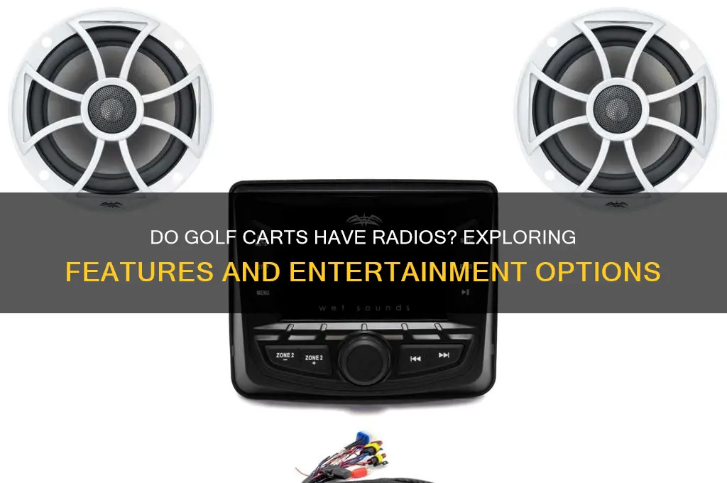 do golf carts have radios