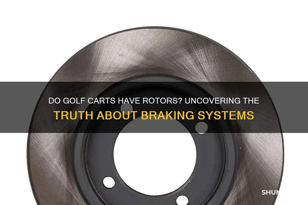 do golf carts have rotors