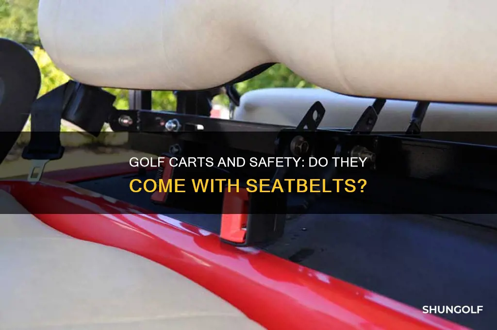 do golf carts have seatbelts