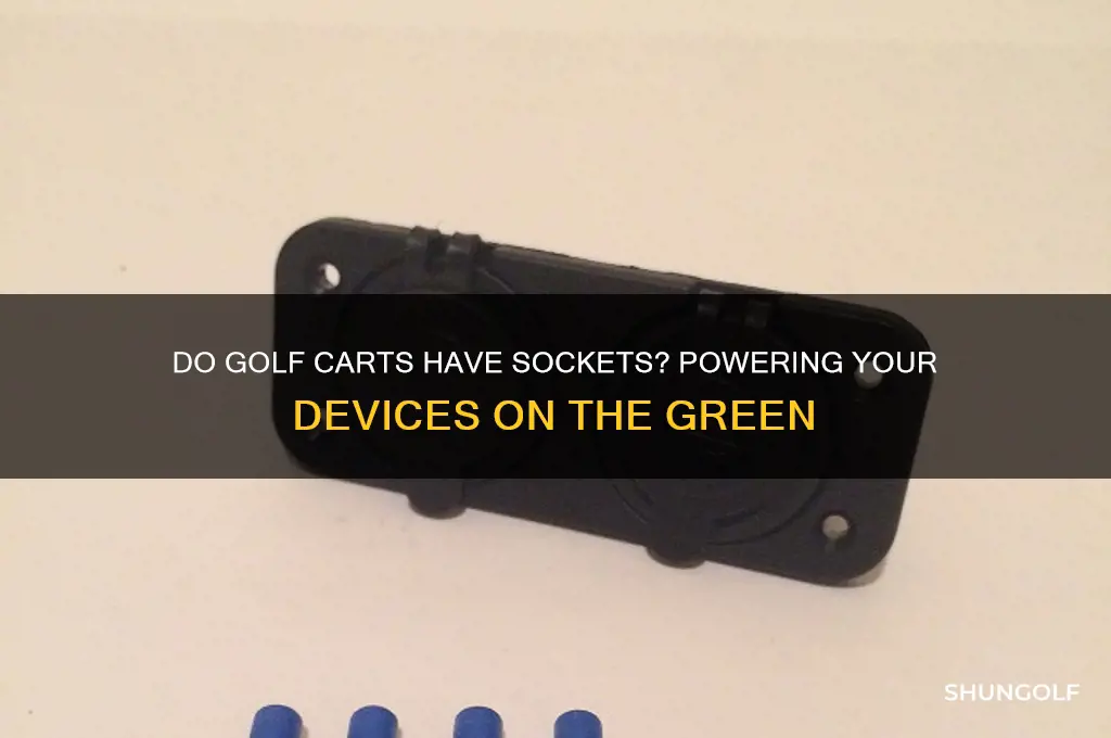 do golf carts have sockets