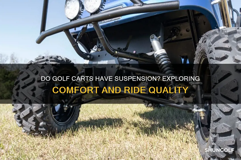 do golf carts have suslension
