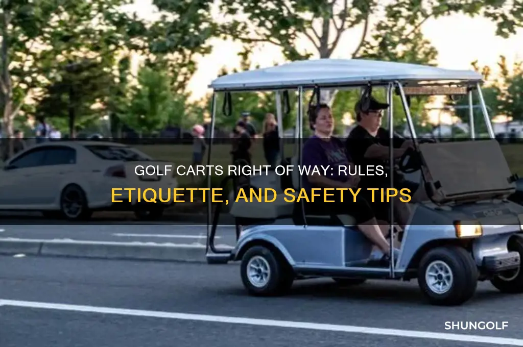 do golf carts have the right of way