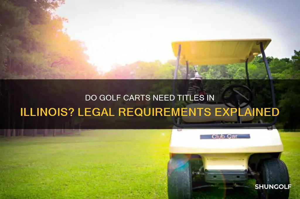do golf carts have titles in illinois