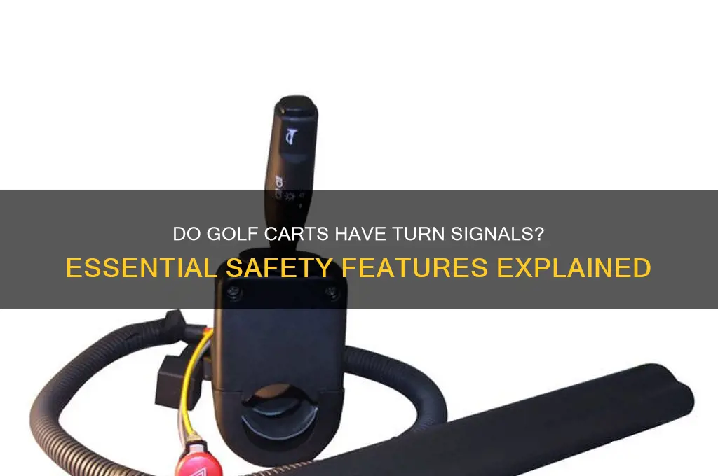 do golf carts have turn signals