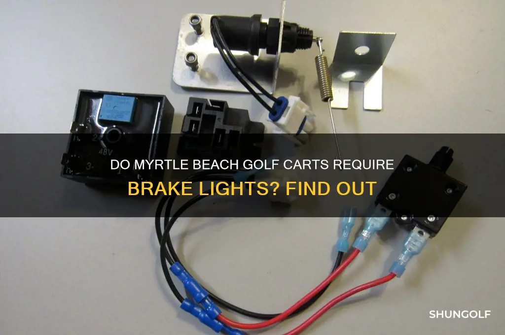 do golf carts in myrtle beach need brake lights