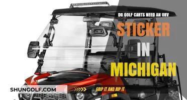 Do Golf Carts in Michigan Require an ORV Sticker?