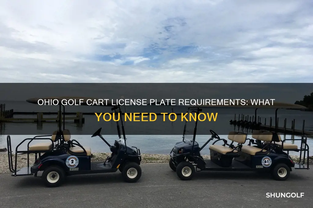 do golf carts need license plates in ohio