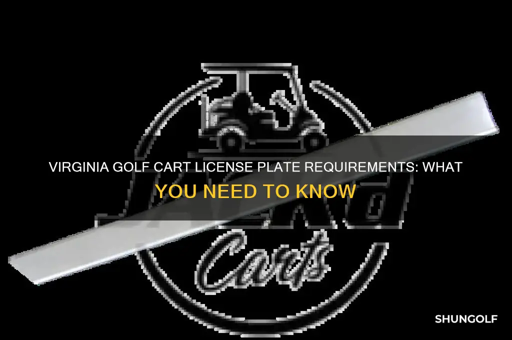 do golf carts need license plates in virginia