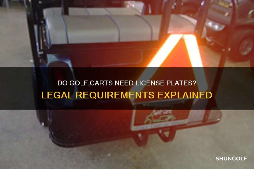 do golf carts need license plates