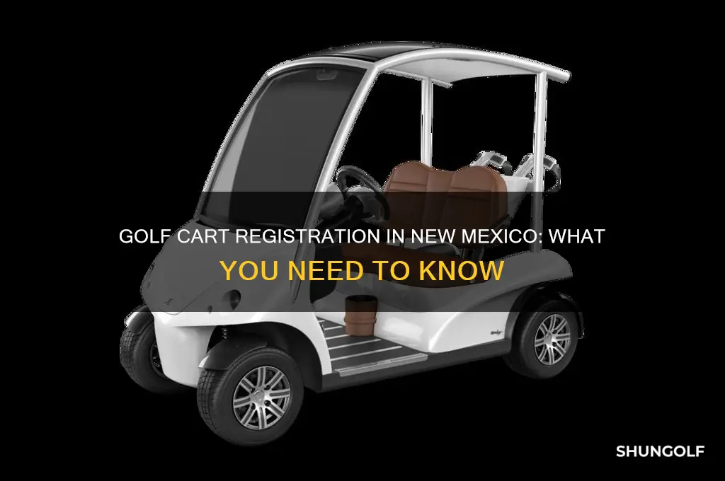do golf carts need to be registered in nm