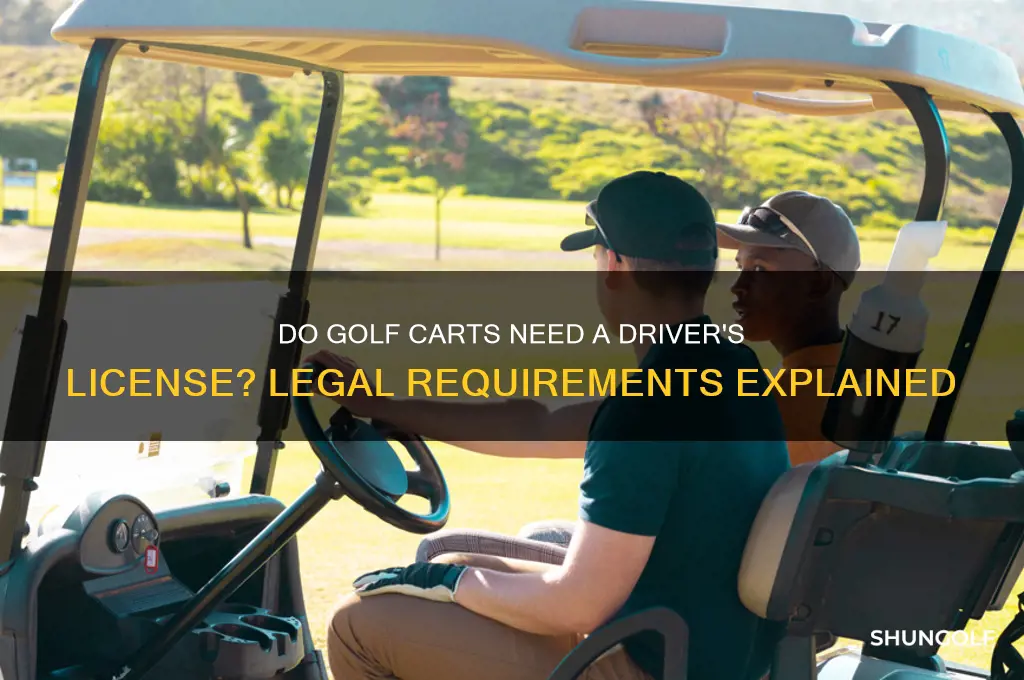 do golf carts require a driver