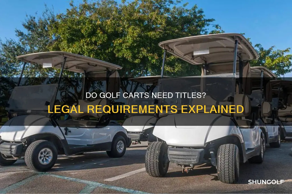 do golf carts require a title