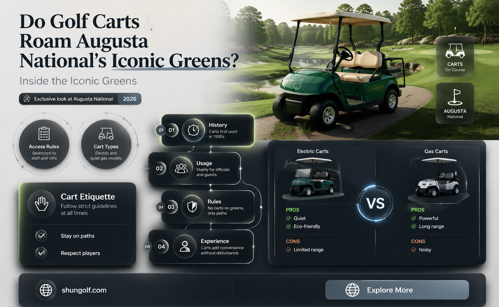 are golf carts used at augusta national