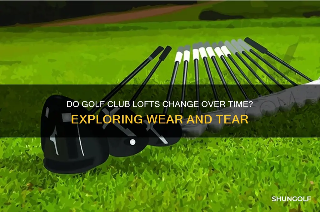do golf club lofts change over time
