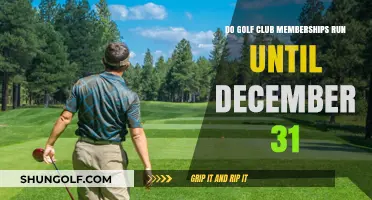 Golf Club Memberships: Do They Always End on December 31?