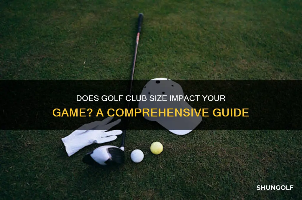 do golf club sizes matter