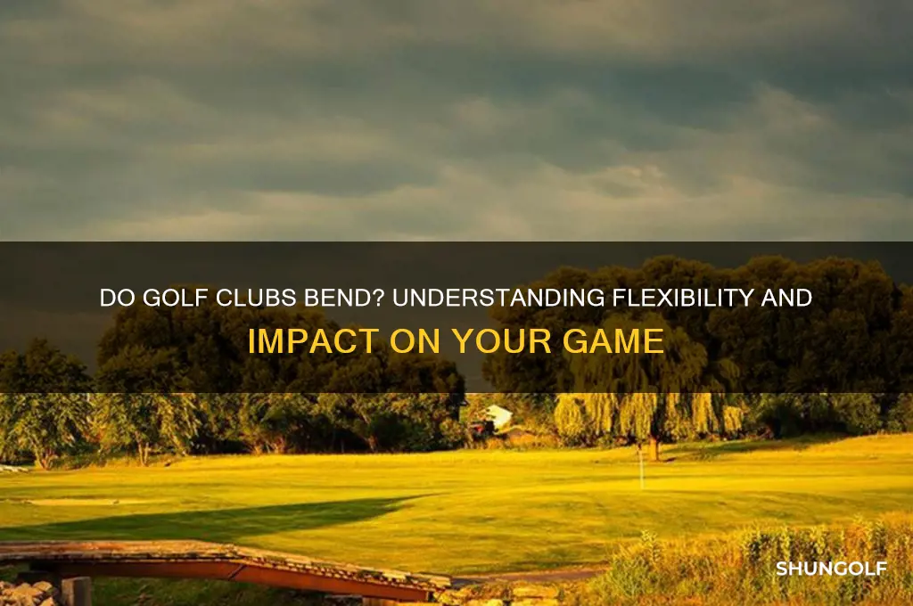 do golf clubs bend