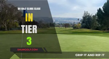 Golf Clubs in Tier 3: Open or Closed? What to Expect