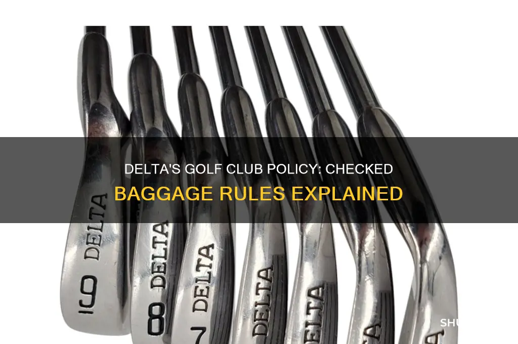 do golf clubs count as checked baggage on delta