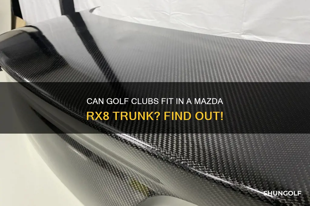 do golf clubs fit in mazda rx8 trunk